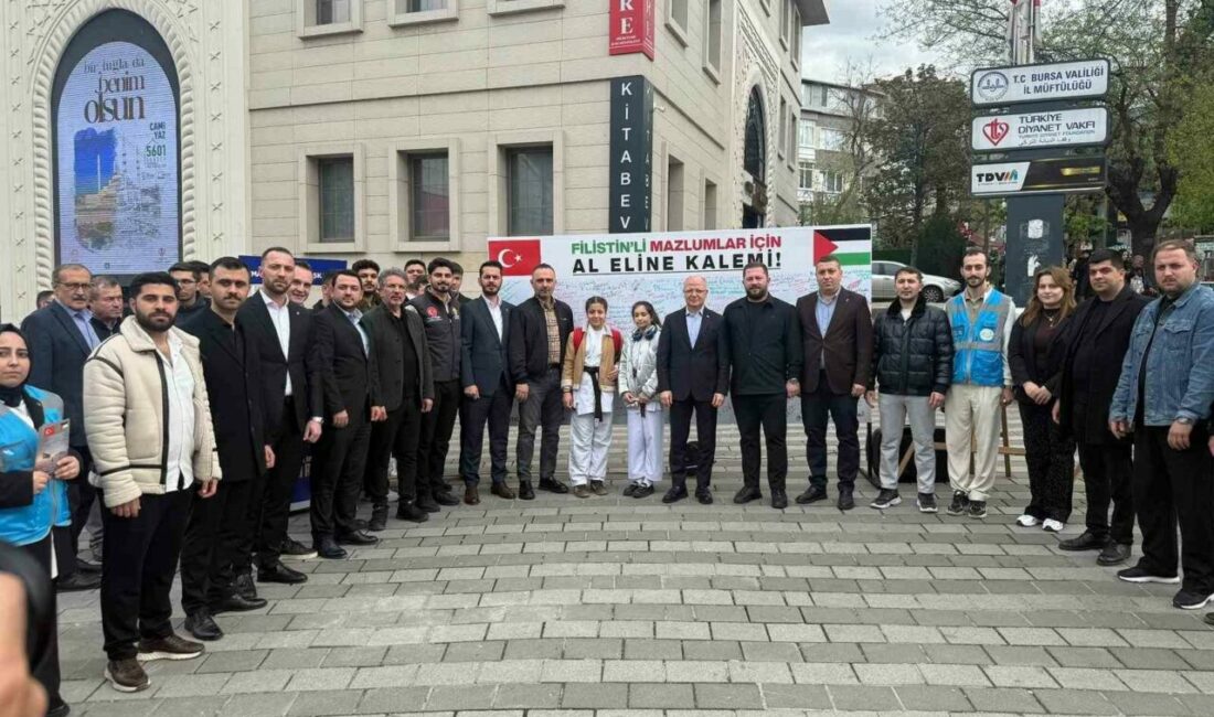 AK Parti Osmangazi İlçe Gençlik Kolları tarafından düzenlenen ’Filistin için