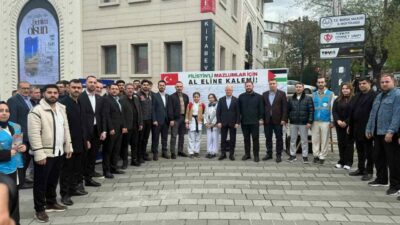 AK Parti Osmangazi İlçe Gençlik Kolları tarafından düzenlenen ’Filistin için