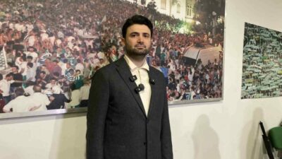 Bursaspor Başkanı Enes Çelik Somaspor maçı öncesi kutlama programı, saha