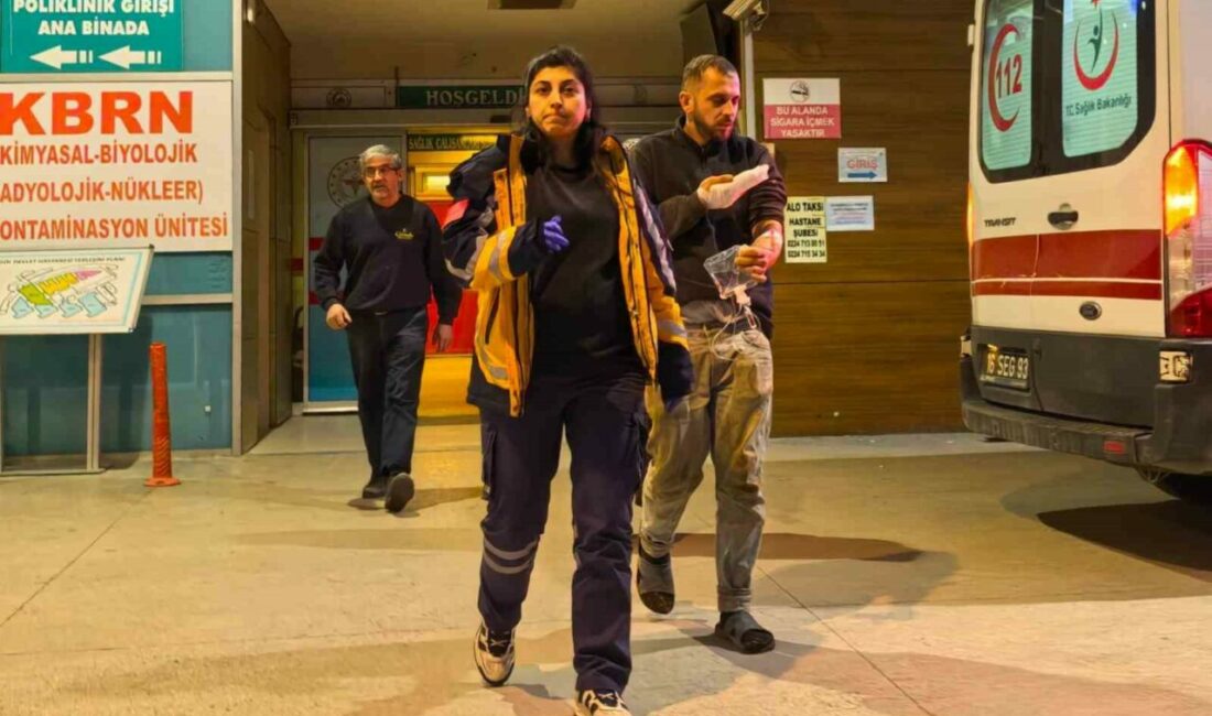 Bursa’nın İnegöl ilçesinde elini yem karma makinesine kaptıran genç yaralandı.