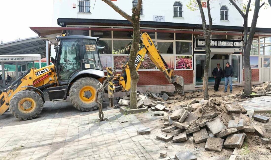 İhsaniye eski köy meydanı modern bir görünüme kavuşuyor Nilüfer Belediyesi, İhsaniye Merkez Camii’ni de kapsayan 2 bin 260