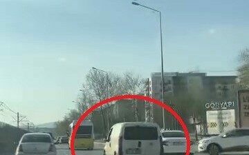 Bursa Mudanya yolu üzerinde seyir halinde olan bir ticari araç