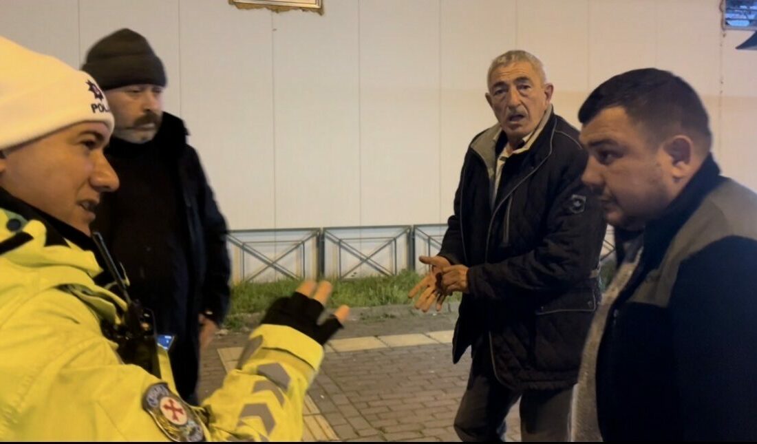 Bursa’da uygulama noktasına 100 metre kala duran panelvan araçta sürücü