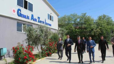 Adalet Bakanlığı heyeti, Gemlik Ceza İnfaz Kurumu’nda üretim atölyeleri ve