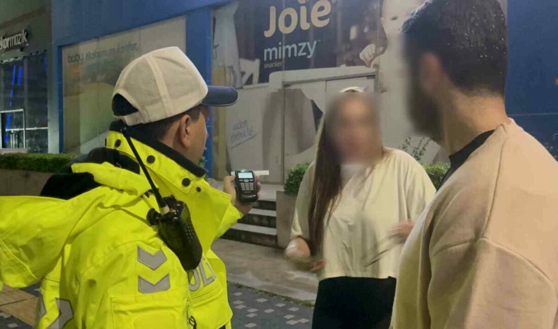 Bursa’da denetime takılan alkollü kadın sürücü ile polis arasındaki ilginç