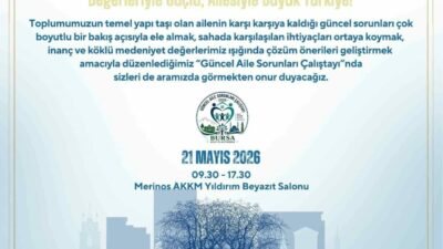 Bursa’da aile yapısını etkileyen sosyal, kültürel ve ekonomik sorunların ele