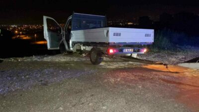 Bursa’nın İnegöl ilçesinde meydana gelen kazada, alkollü sürücünün kontrolünden çıkan