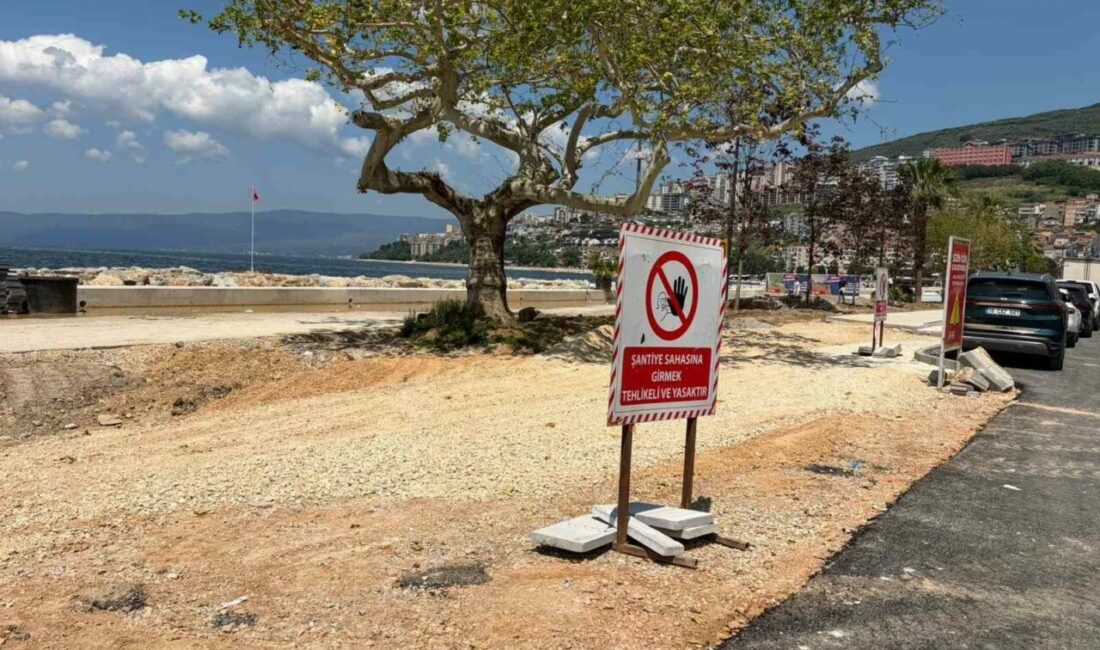 Gemlik sahil çalışmaları tüm hızıyla sürüyor Bursa Büyükşehir Belediyesi, Gemlik sahilinde hem afet riskini azaltacak hem