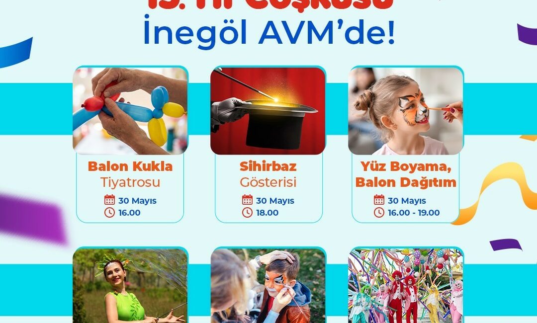 İnegöl AVM’den 15’inci yıla özel etkinlikler Fiba Commercial Properties’in yatırımcısı ve yöneticisi olduğu İnegöl AVM, 15’inci