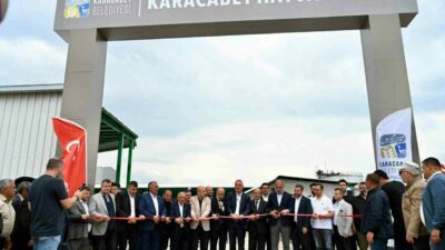 Karacabey Belediyesi tarafından yapımı tamamlanan Modern Hayvan Pazarı düzenlenen törenle