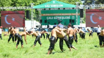 Bursa’da bu yıl 64’üncüsü düzenlenen Geleneksel Çalı Güreşleri, kıyasıya mücadelelere
