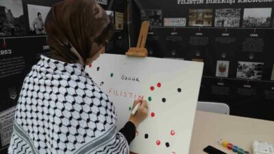 Bursa Teknik Üniversitesinde (BTÜ), öğrenciler ve akademik-idari personelin katılımıyla İsrail’in