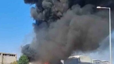 Bursa’nın Osmangazi ilçesinde çöplük alanda çıkan yangın paniğe neden oldu.