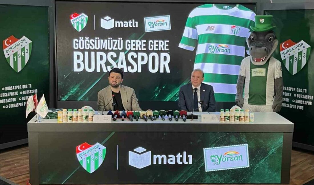 Bursaspor, 70 milyonluk sponsorluğuna imza attı Bursaspor, 2026-2027 sezonunu kapsayan ve yıllık 70 milyonluk getirisi olan