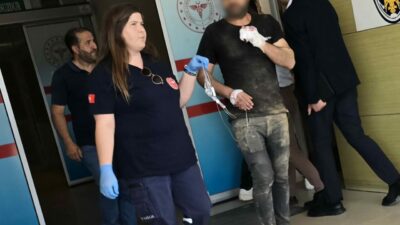 Bursa’da faaliyet gösteren mobilya imalathanesinde meydana gelen olayda elini makineye