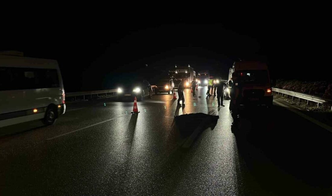 Otobanda yolun karşısına geçerken tır çarpan şahıs hayatını kaybetti Bursa’da iddiaya göre otobanda karşıdan karşıya geçmeye çalışan şahsa, seyir
