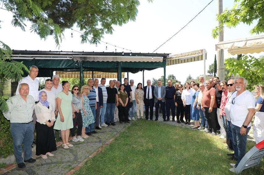 Edremit Kaymakamı Ahmet Odabaş, Edremit Belediye Başkanı Mehmet Ertaş ve
