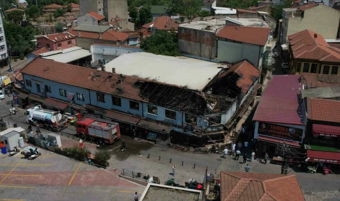 Bursa’nın tarihi Kayhan Çarşısı’nda yangın sonrası acı bilanço ortaya çıktı.