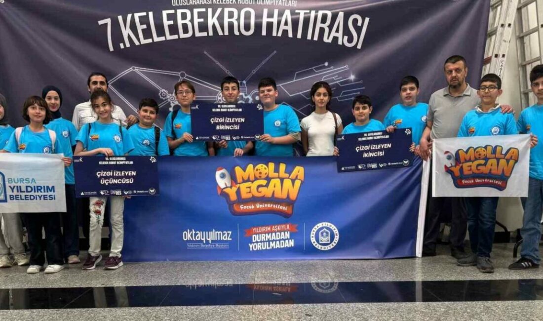 Yıldırım’ın gençleri zirvede 7. Uluslararası Kelebek Robot Olimpiyatları’na damga vuran Molla Yegan Çocuk
