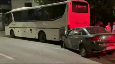Bursa’nın Yıldırım ilçesinde alkollü olduğu öğrenilen sürücünün direksiyon hakimiyetini kaybettiği