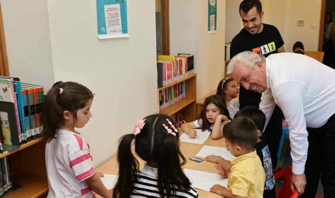 Başkan Şadi Özdemir, çocuklar ve ebeveynleri ile kütüphane buluştu Nilüfer Belediyesi tarafından 6 yaş grubu çocukların okula alışmaları için