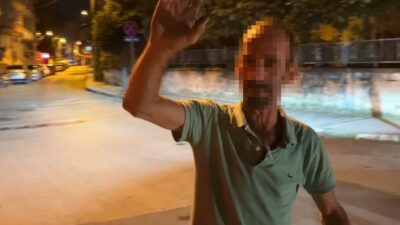 Bursa’da denetim yapan trafik polislerini görüp yanına gelen alkollü bisiklet