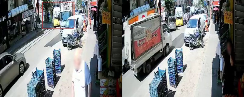 Halk otobüsü tali yoldan çıkan otomobille çarpıştı Bursa’nın Yıldırım ilçesinde halk otobüsü ile otomobilin çarpıştığı trafik kazasında