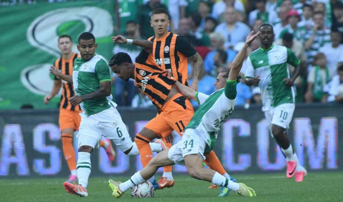 Hazırlık maçı: Bursaspor: 0 – Shakhtar Donetsk: 0 Bursaspor, yeni sezon öncesindeki ilk hazırlık maçında Arda Turan’ın çalıştırdığı