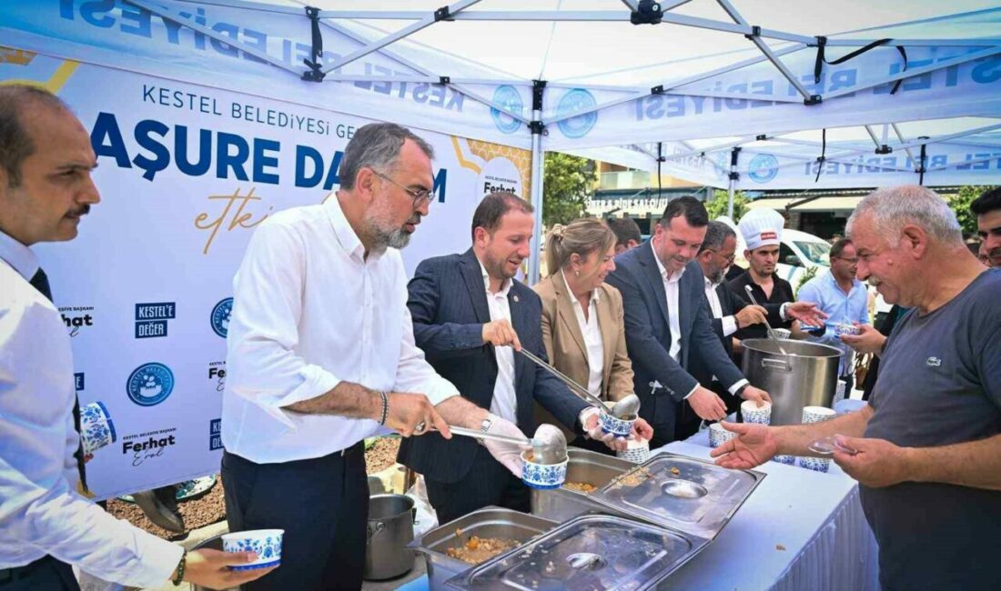 Kestel’de Muharrem Ayı bereketi paylaşıldı Bursa Büyükşehir Belediyesi, Muharrem ayında birlik, beraberlik ve dayanışma kültürünü