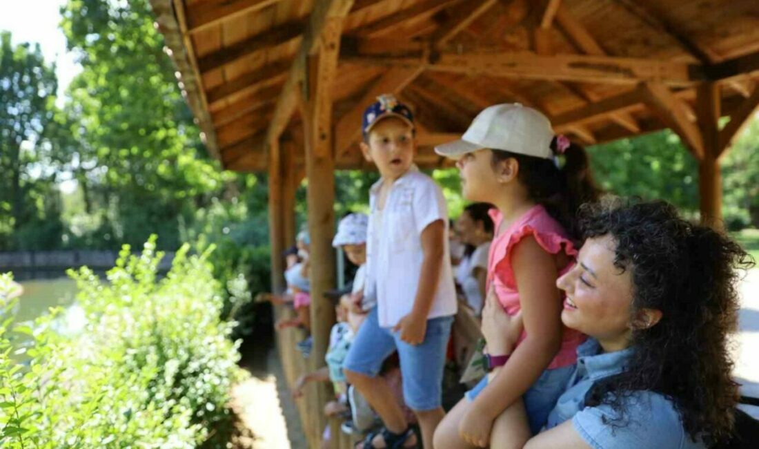 Minik kaşifler hayvanat bahçesinde Bursa Büyükşehir Belediyesi, çocukların yaz tatilini daha verimli ve eğitici
