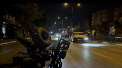Bursa’da marketten alışveriş yaptıktan sonra ATV’siyle yola çıkan Hasan Tozaykurt,