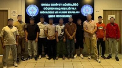Bursa’da düzensiz göç ve göçmen kaçakçılığına yönelik düzenlenen operasyonda, bir
