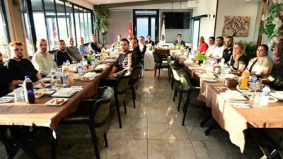 Bursa İl Emniyet Müdürü Kadir Gökce, Bursaspor Başkanı Enes Çelik,