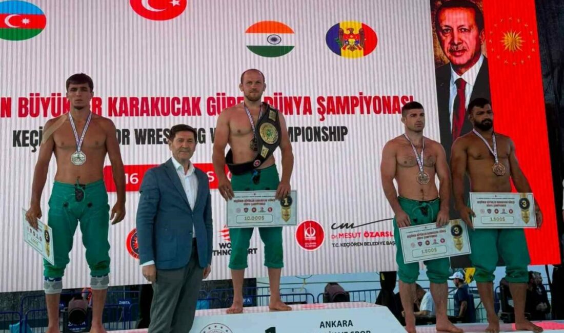 Büyükşehir Belediyesporlu Fazlı Eryılmaz dünya şampiyonu Bursa Büyükşehir Belediyespor güreşçisi Fazlı Eryılmaz, Ankara’da gerçekleştirilen Keçiören Büyükler
