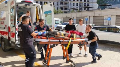 Bursa’nın İnegöl ilçesinde kontrolden çıkarak şarampole devrilen traktörün altında kalan