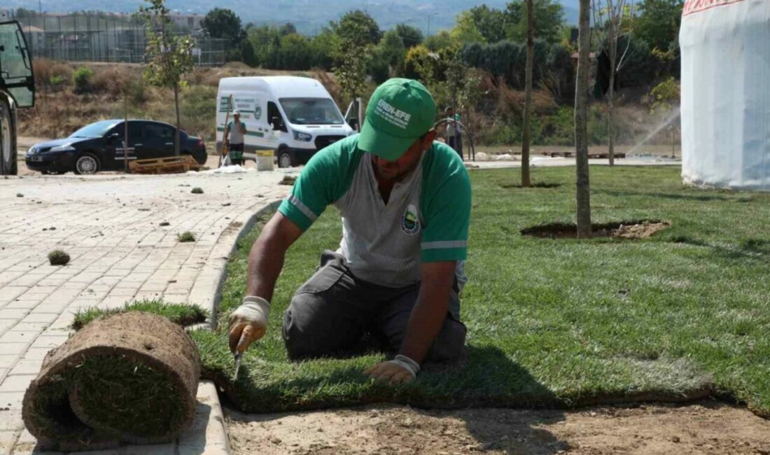 Dostum kamp alanında çalışmalar sürüyor İnegöl Belediyesi’nin Yeniceköy’de bulunan Doğa Sporları ve Turizm Merkezi (DOSTUM)