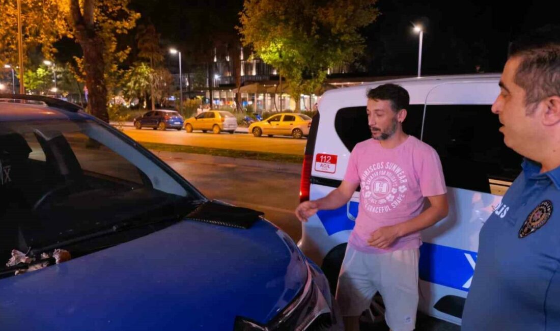 Bursa’nın İnegöl ilçesinde duyarlı vatandaş Yasin Akduman, araç kaputunun üzerinde