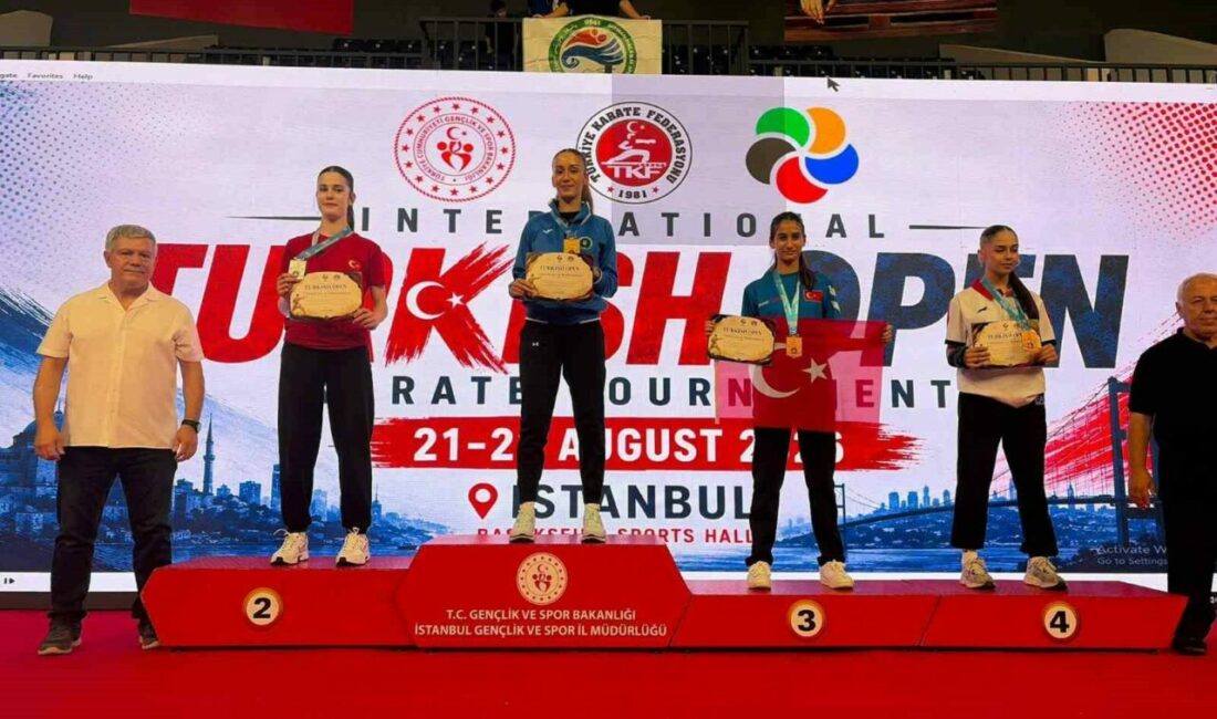 Karateci Naz Kayadere’den altın madalya Bursa Büyükşehir Belediyespor Kulübü sporcusu Naz Kayadere, Uluslararası Turkish Open