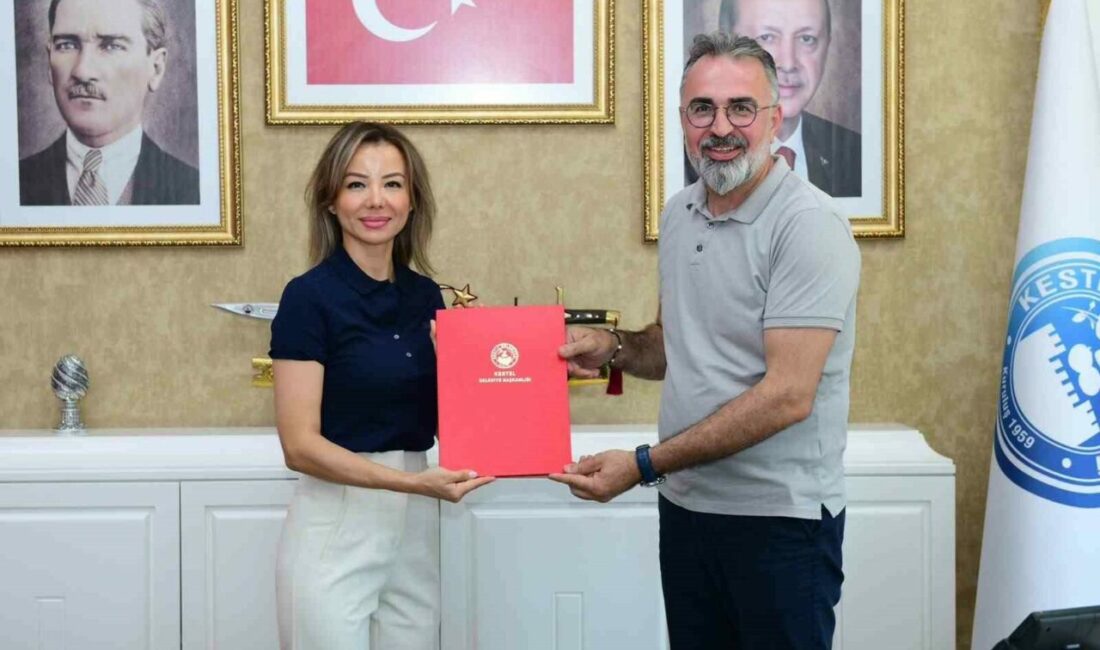 Kestel Belediyesi ile Bursa Uludağ Üniversitesi arasında ‘İşletmede Mesleki Eğitim’ Protokolü imzalandı Kestel Belediyesi, gençlerin mesleki gelişimine katkı sunacak önemli bir iş