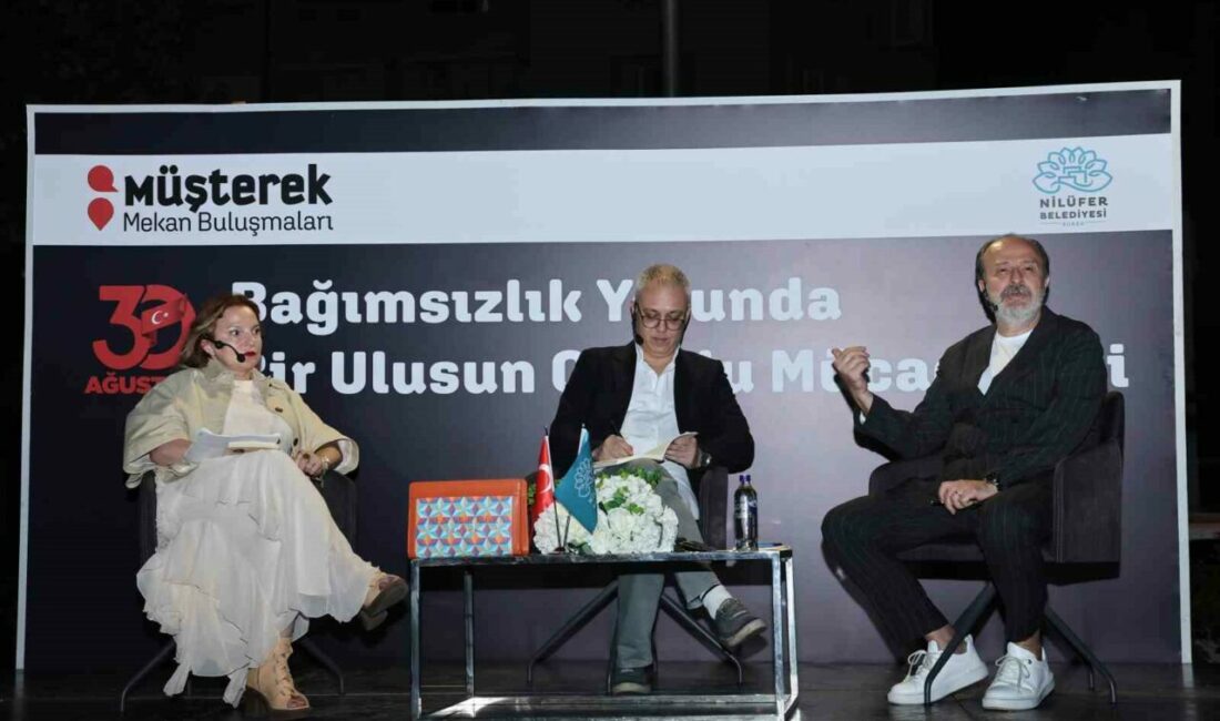 Nilüfer Belediyesi’nin düzenlediği Müşterek Mekan Buluşmaları’nda akademisyen Orhan Şener Deliormanlı,
