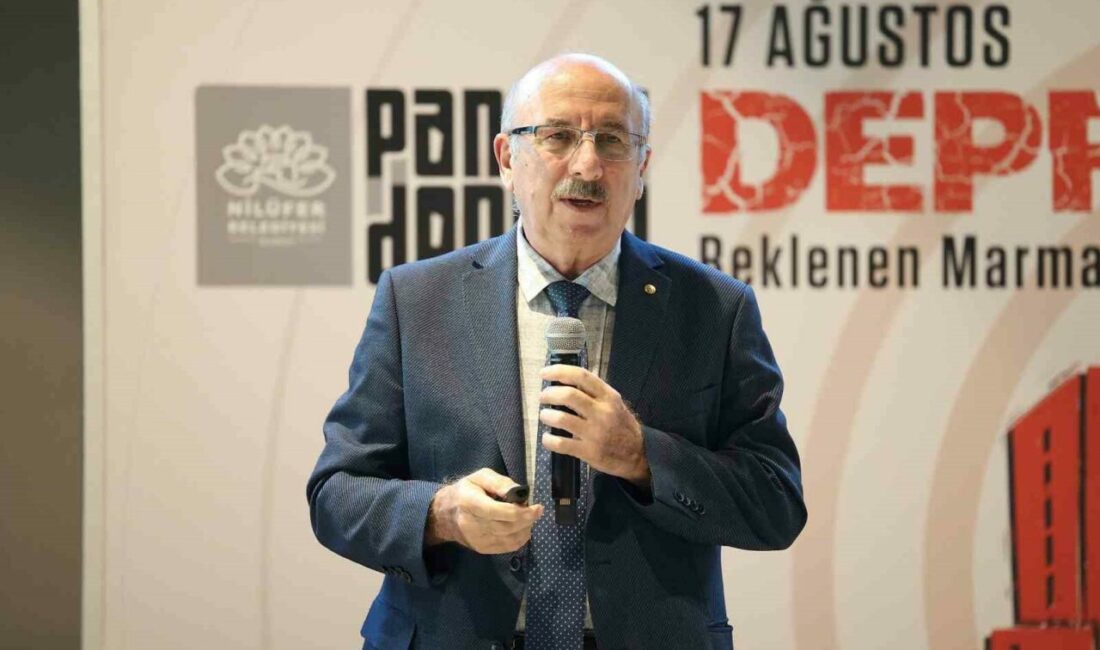 Nilüfer’de Prof. Dr. Okan Tüysüz’den deprem uyarıları Nilüfer Belediyesi’nin 17 Ağustos depreminin yıldönümünde düzenlediği söyleşide konuşan Jeoloji