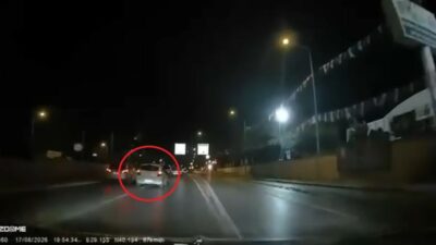 Bursa’da 17 yaşında direksiyon başına geçip makas atan ve kontrolden