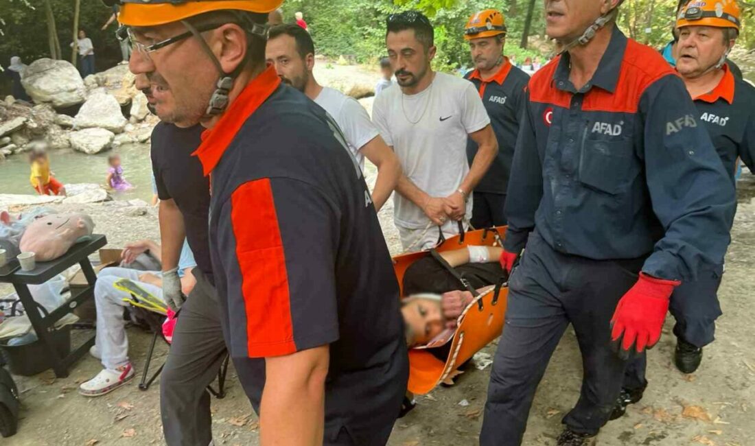 Ormanda yürüyüş yaparken kayalıklardan dere yatağına düştü Bursa’nın Nilüfer ilçesinde ormanlık alanda yürüyüş yapan kişi, dengesini kaybederek