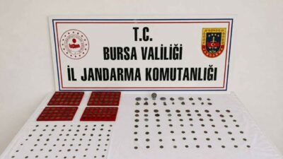 Bursa’da 59 yaşındaki tarihi eser kaçakçısı şahıs elindeki tarihi eser