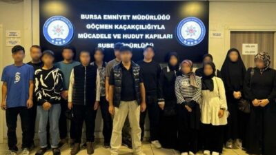 Bursa’da düzensiz göç ve göçmen kaçakçılığıyla mücadele kapsamında il genelinde