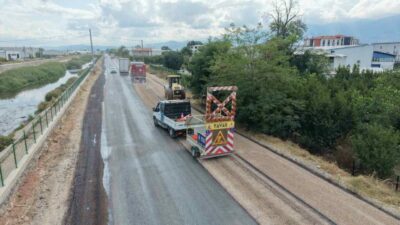 Bursa Büyükşehir Belediyesi, Yıldırım ilçesinde bulunan Samanlı Çevre Bağlantı Yolu’nun