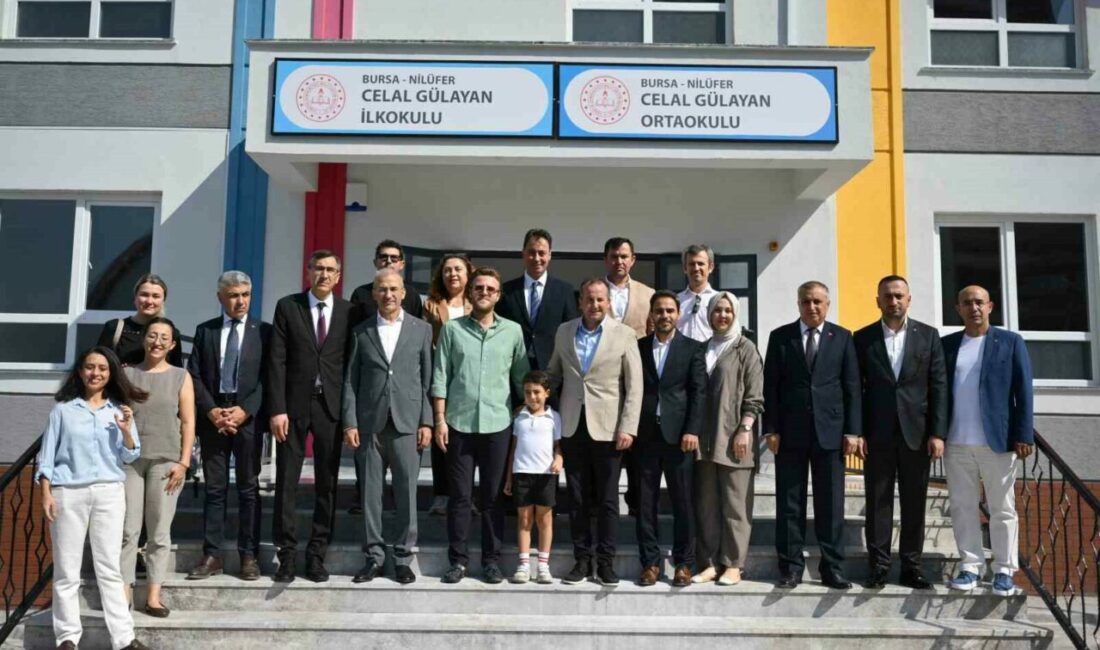 Celal Gülayan İlkokulu ve Ortaokulu eğitim öğretime hazır Nilüfer ilçesi 23 Nisan Mahallesi’nde yapımı tamamlanan 24 sınıflı Celal