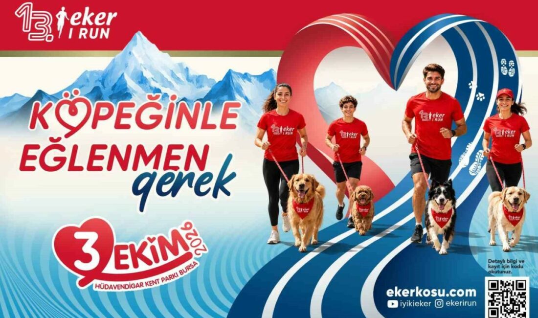 Eker I Run’da bu kez patili dostlarla koşulacak 13. Eker I Run, 3 Ekim’de Bursa Hüdavendigar Parkı’nda düzenlenecek