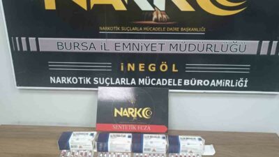 Bursa’nın İnegöl ilçesinde uyuşturucu ve uyarıcı madde kullanımının ve ticaretinin