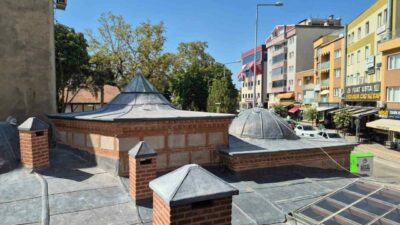 Bursa’da Kestel Belediyesi tarafından Vani Mehmet Efendi Şifa Hamamı’nda yürütülen